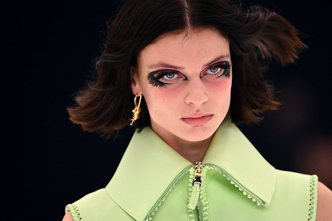 Matthew Williams’ creations for Givenchy’s women’s spring-summer 2022 ready-to-wear collection fashion show in Paris La Defense, Nanterre, as part of the Paris Fashion Week, on October 3, blended historical and contemporary touches. Photo: AFP