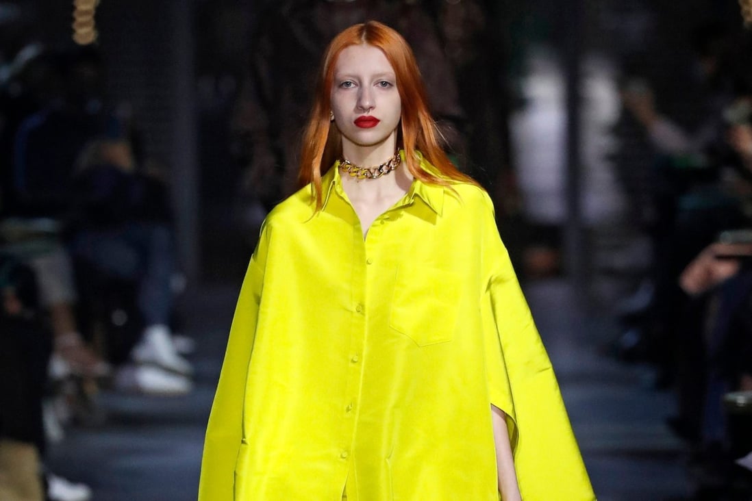 Valentino presented its spring/summer 2022 ready-to-wear collection at Paris Fashion Week on October 1. Photo: Xinhua