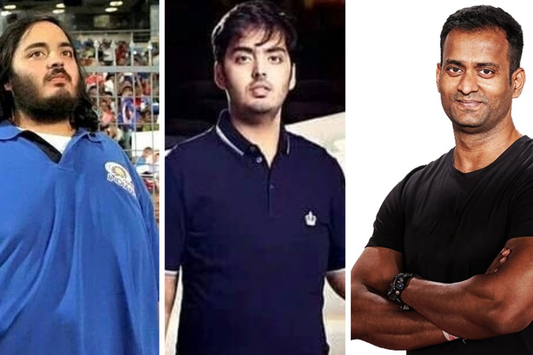 Vinod Channa was there with Anant Ambani every step of the way during his weight loss journey. Photos: @anantambanifc/Instagram, vinodchannafitness.com
