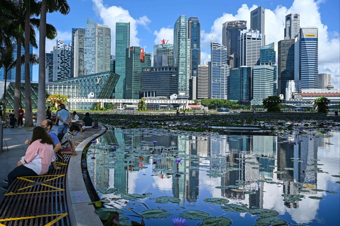 A view of the skyline in Singapore on June 14. Robust demand for office space from technology companies and limited supply in the central business district in the coming years bode well for rental growth. Photo: AFP 