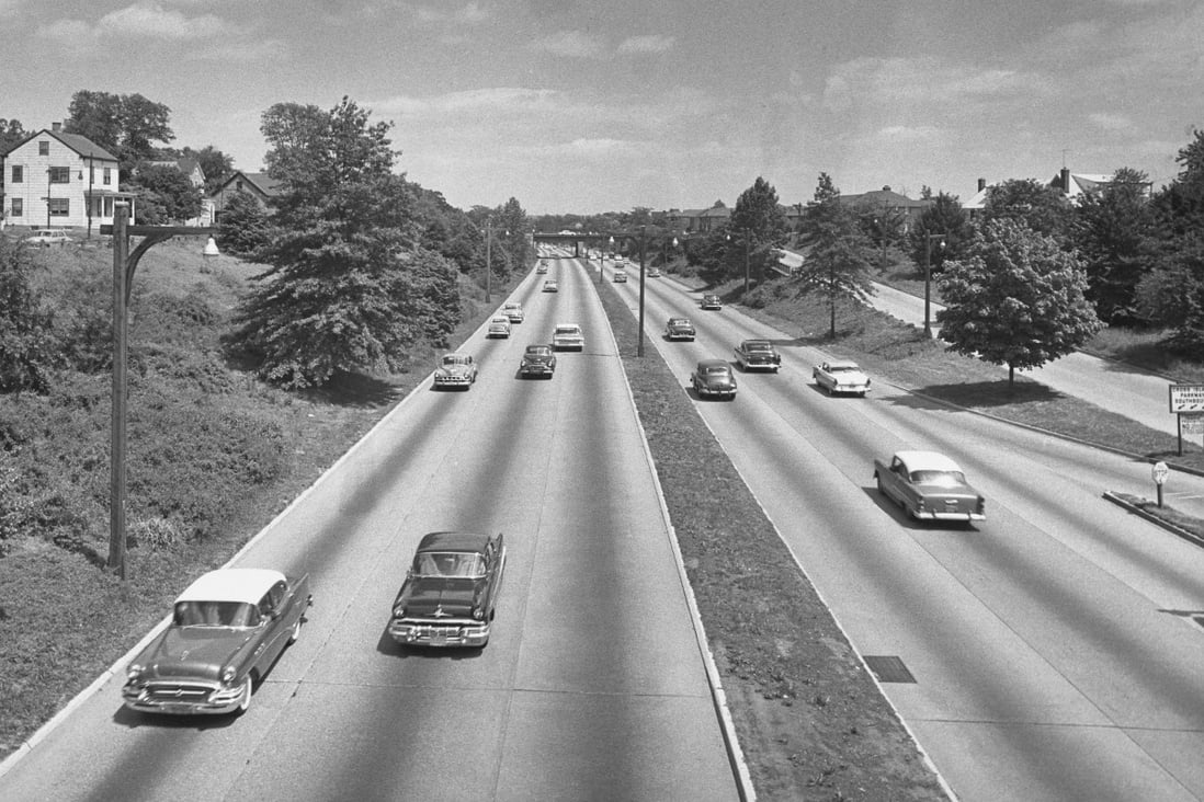 The hero of Amor Towles’ novel The Lincoln Highway embarks on a road trip through 1950s America with his younger brother and two fellow teens. Photo: George Marks/Retrofile/Getty Images