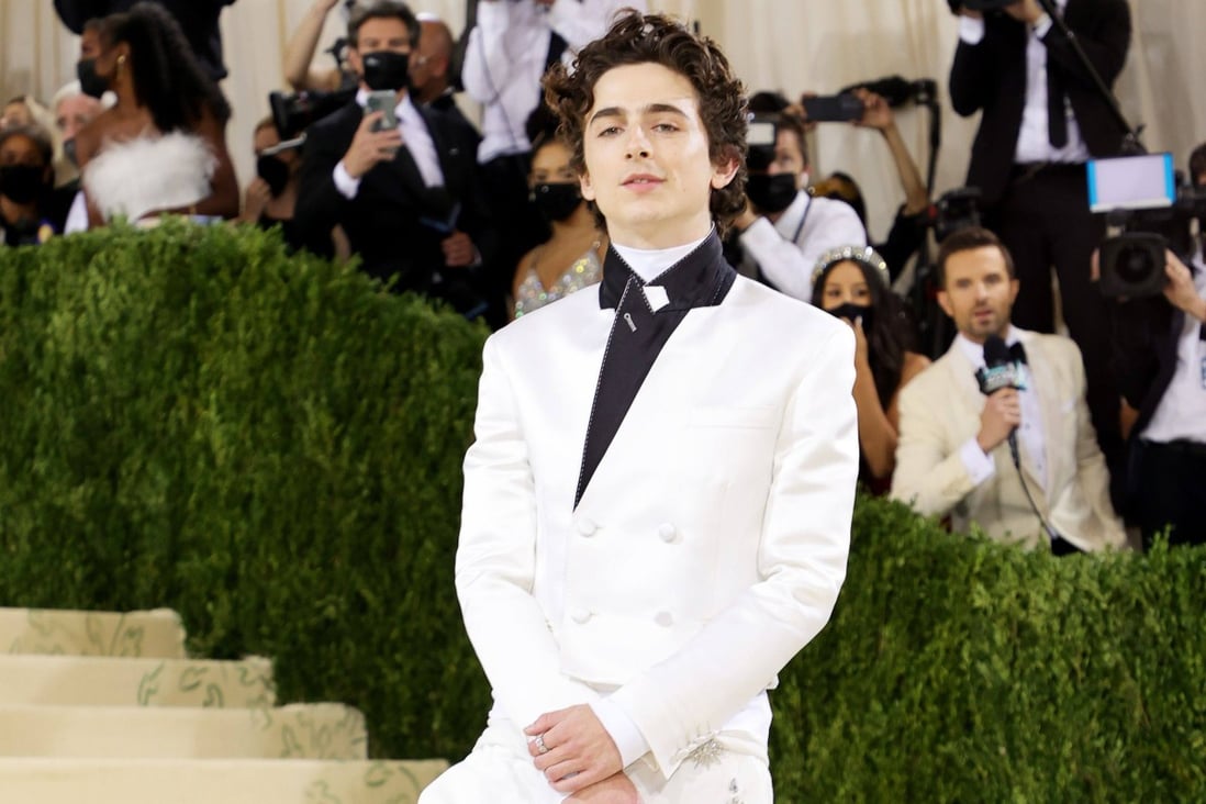 Timothée Chalamet wowed at the 2021 Met Gala hosted at New York’s Metropolitan Museum of Art on September 13 in a stunning all-white ensemble. Photo: Getty Images/AFP