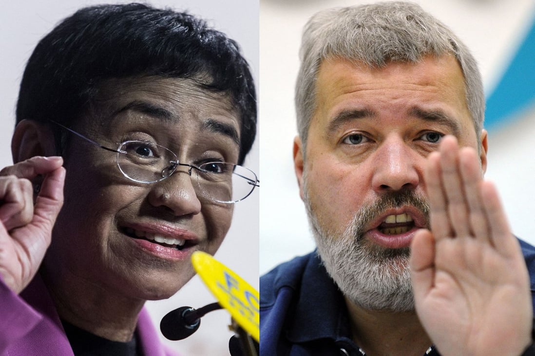 Journalists Maria Ressa (left) and Dmitry Muratov won this year’s Nobel Peace Prize for their courageous journalism work in the Philippines and Russia. Ancient China also had its own way of spreading the news. Photo: TNS