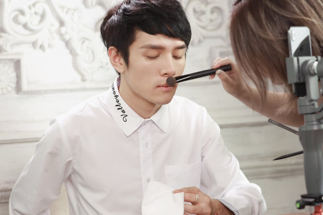 Li Jiaqi, aka Austin Li, earned his ‘lipstick brother’ nickname by trying on various make-up products on his show. Photo: Getty Images