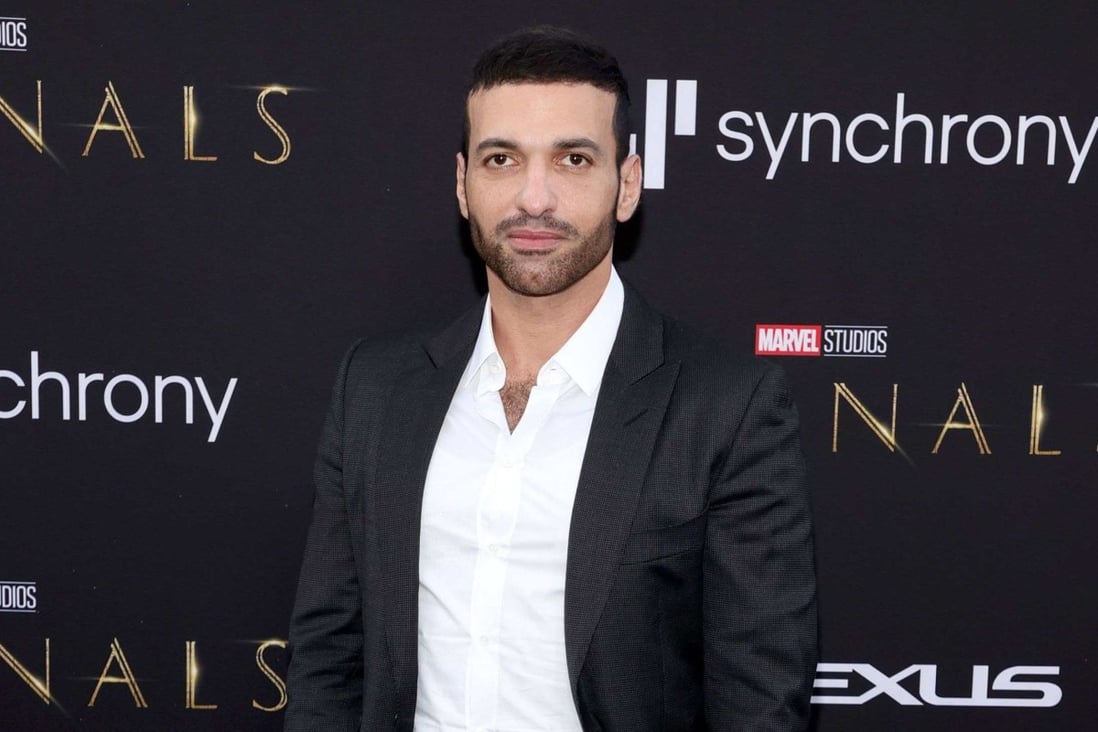 LOS ANGELES, CALIFORNIA - OCTOBER 18: Haaz Sleiman attends Marvel Studios’ “Eternals” premiere on October 18, 2021 in Los Angeles, California.   Rich Fury/Getty Images/AFP
== FOR NEWSPAPERS, INTERNET, TELCOS & TELEVISION USE ONLY ==