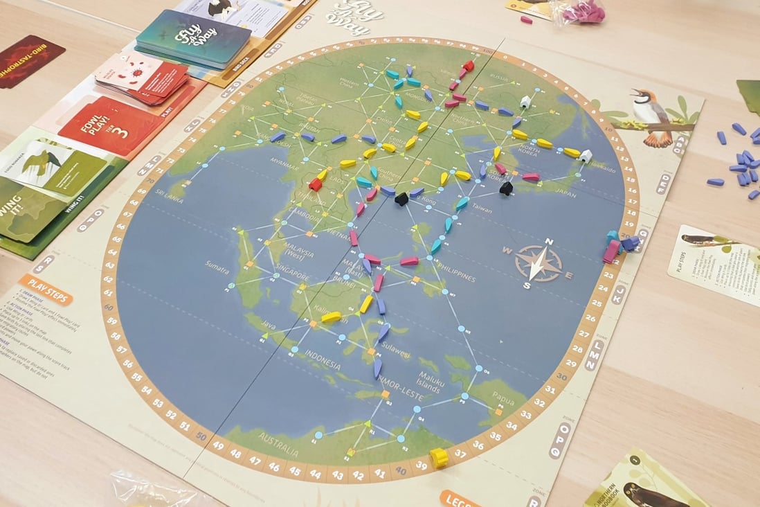 Fly-A-Way is the first and only board game in the world centered around Asian birds and their migration. Photo: Playlogue Creations