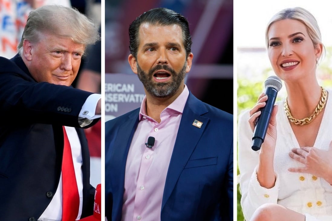 Donald, Ivanka and Donald Trump Jr. have had some truly questionable business ideas over the years. Photos: EPA-EFE, Reuters, @ivankatrump/Instagram