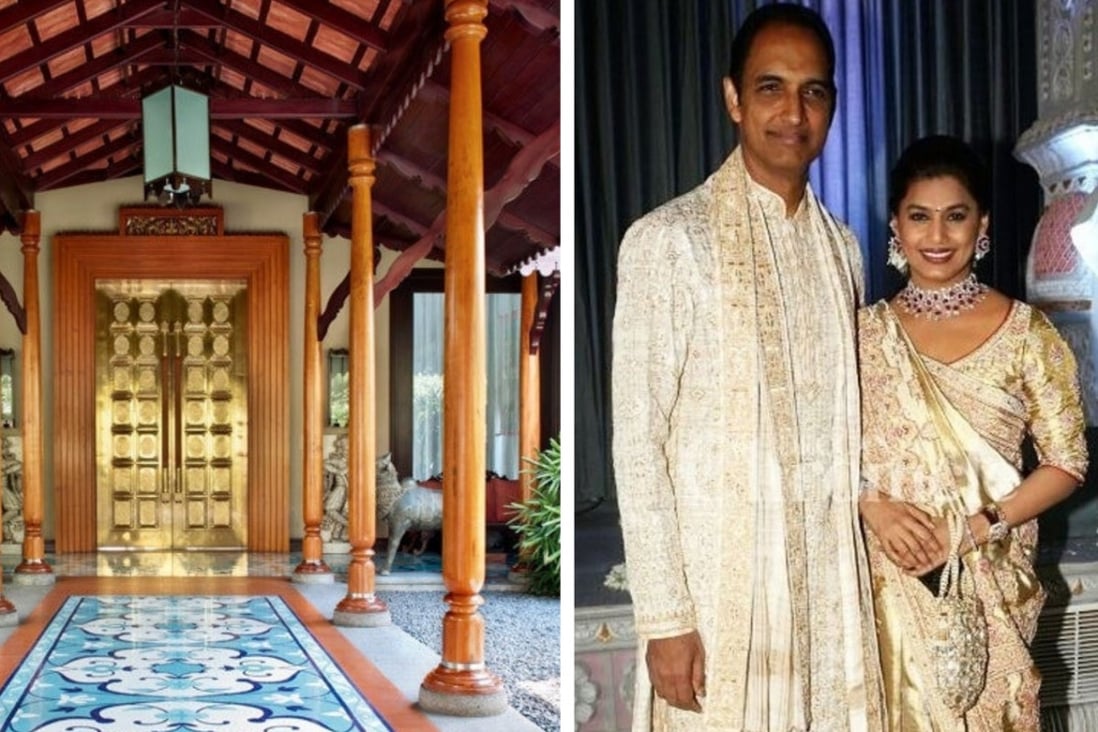 Take a look inside Pinky and GV Sanjay Reddy’s lavish house in Hyderabad, India. Photos: @archdigestig/Instagram, @AJSKofficial/Twitter