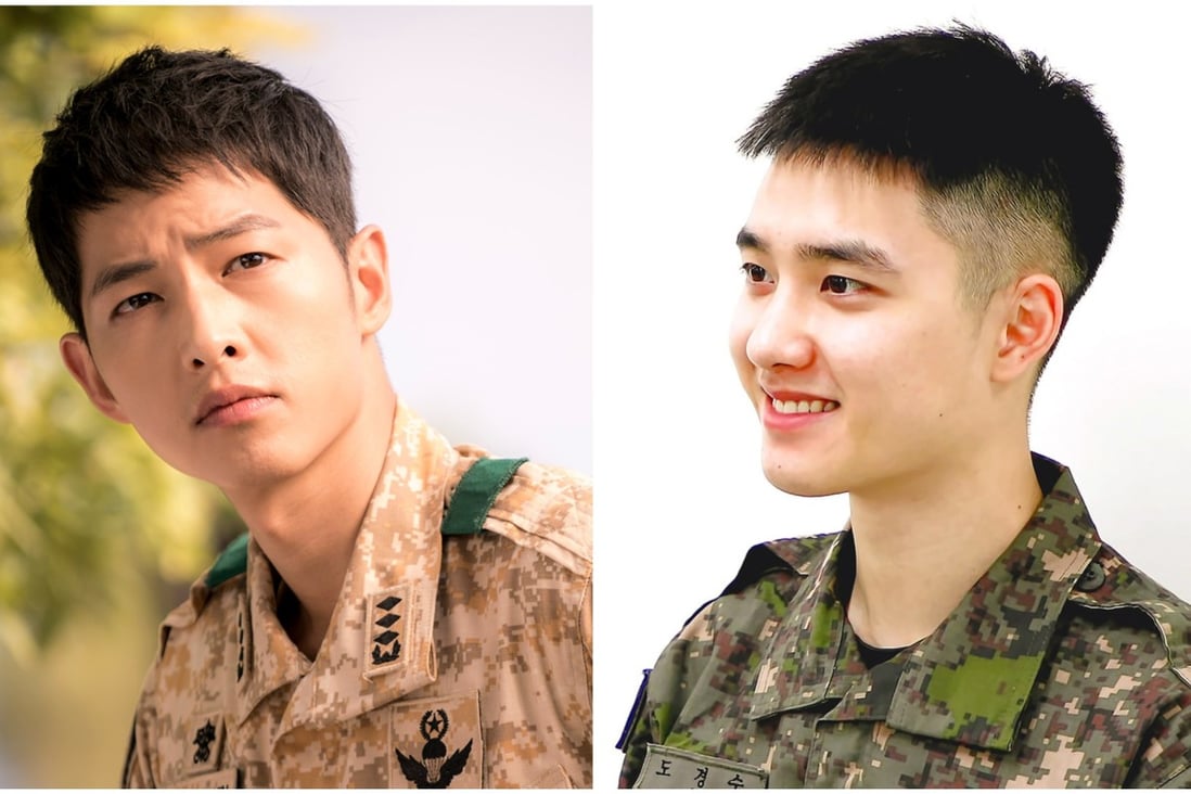 What were Song Joong-ki and Exo’s D.O like in the Korean military? Photos: Blossom Entertainment, Military Manpower Administration