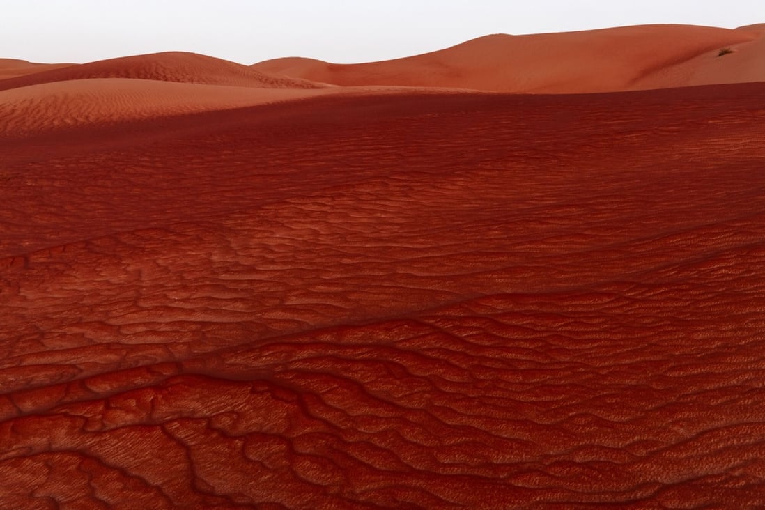 “Red Sands of the Empty Quarter, The Empty Quarter, UAE, 2021” by Palani Mohan, one of his photos on show at the f22 foto space in Hong Kong’s Peninsula hotel. Photo: Palani Mohan