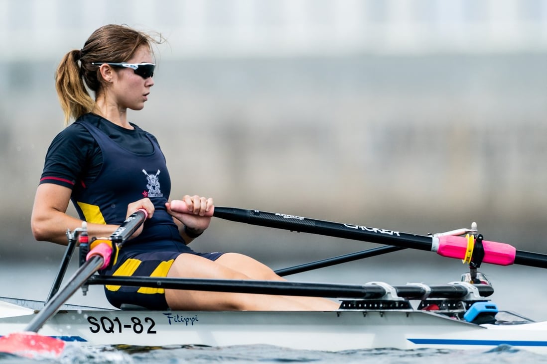 Hong Kong national rower Claire Burley is rowing to raise money for charities that will boost mental health awareness. Photo: Panda Man/Takumi Images