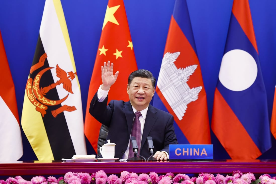 Chinese President Xi Jinping also pledged to upgrade relations with Asean during a virtual summit on Monday. Photo: Xinhua