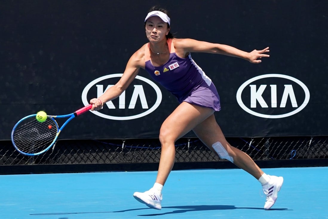 The whereabouts and safety of Peng Shuai, shown at the Australian Open in 2020, remain a focus of international concern even after Chinese state media released video and photographs of her over the weekend. Photo: Reuters