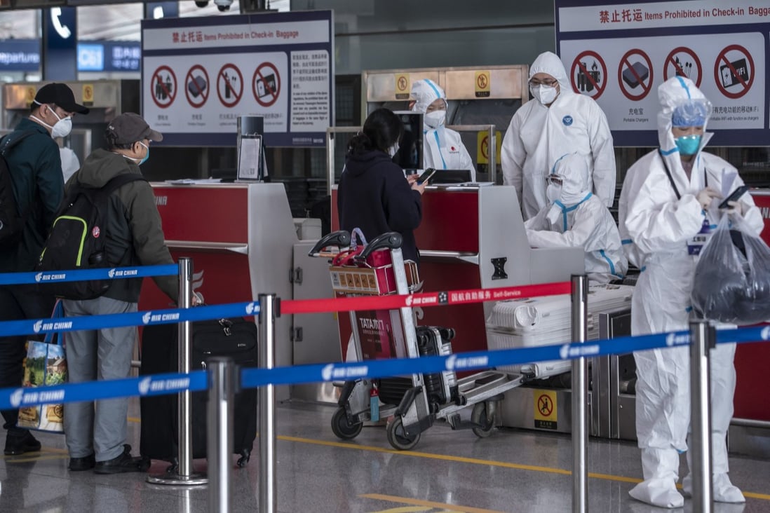 Travellers to China who previously tested positive for Covid-19, or have antibodies not deemed to be from vaccinations, must show two negative RT-PCR test results taken more than 24 hours apart, as well as a lung CT or X-ray report taken before the second test. Photo: Bloomberg