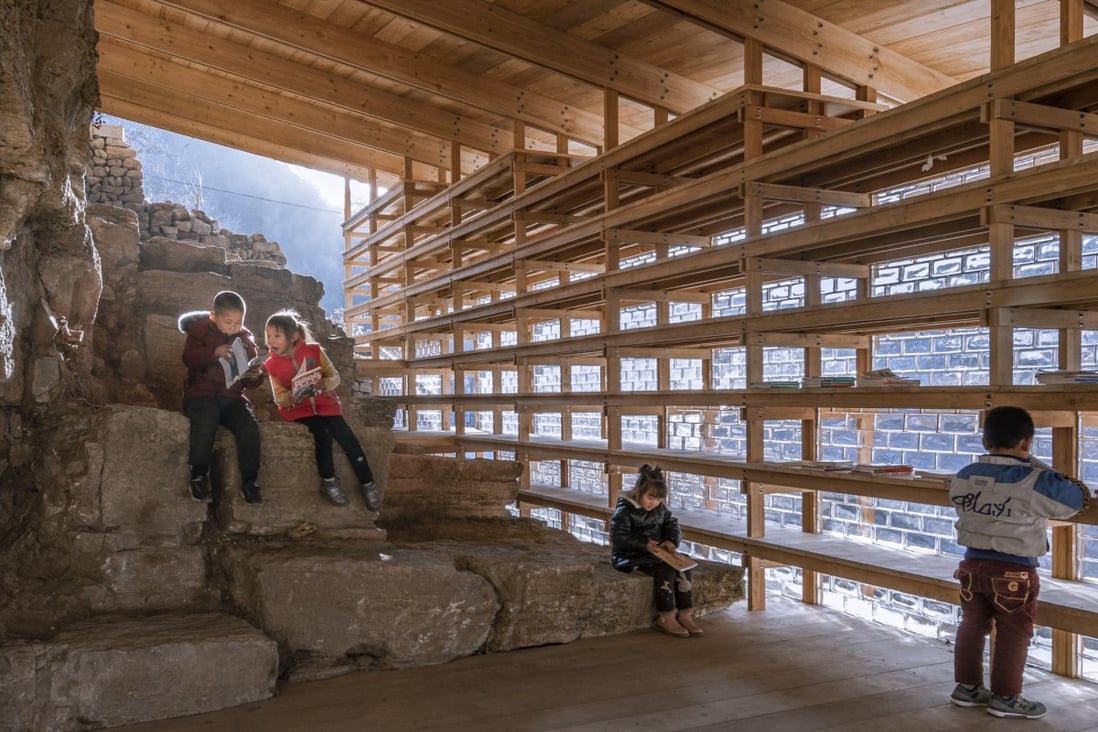 Nature Library in Zheshui Village, designed by LUO studio, the firm founded by Luo Yujie. He and another Beijing-based architect will be attending Business of Design Week 2021 in Hong Kong. Photo: Jin Weiqi