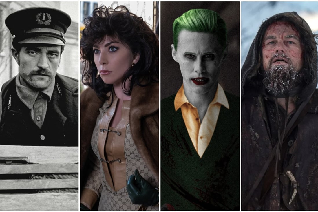 Robert Pattinson, Lady Gaga, Jared Leto and Leonardo DiCaprio all got deep into their roles – but how much method acting is too much? Photos: A24, Metro-Goldwyn-Mayer, Warner Bros., Regency Enterprises