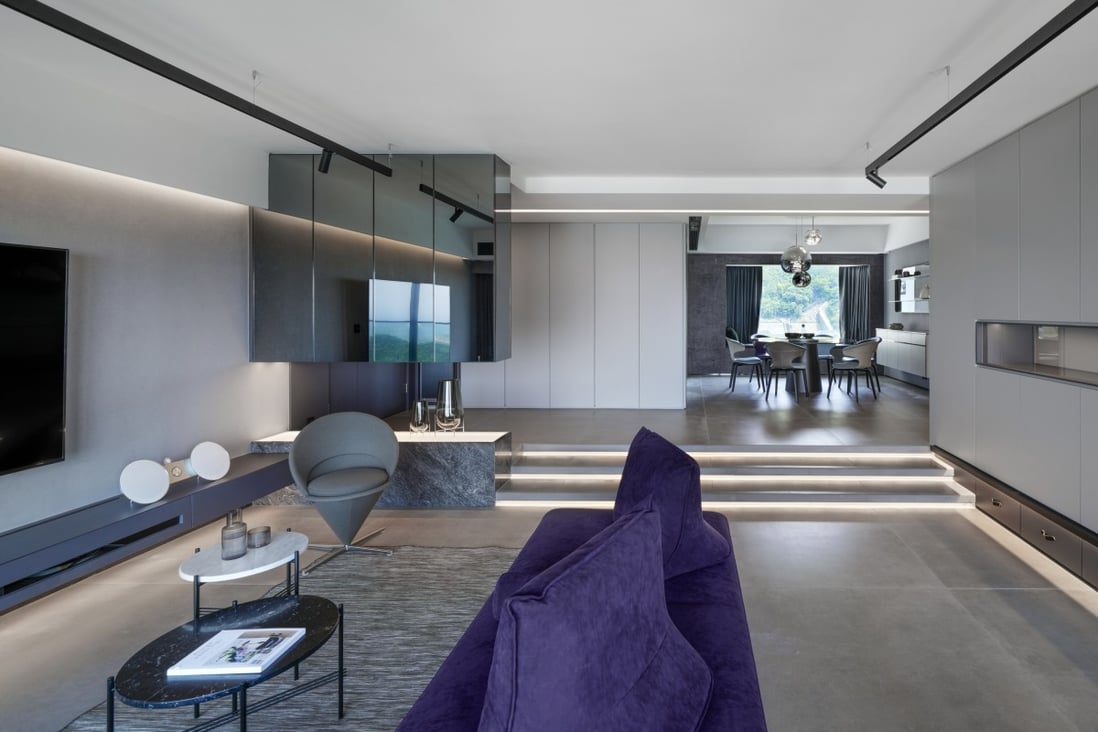 The 2,483 sq ft (231 square metre) apartment in South Bay, Hong Kong Island, designed by Comodo. Photo:  Boris W.H.