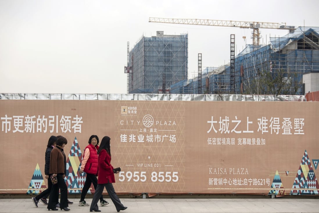 A Kaisa Group construction site in Shanghai. Photo: Bloomberg