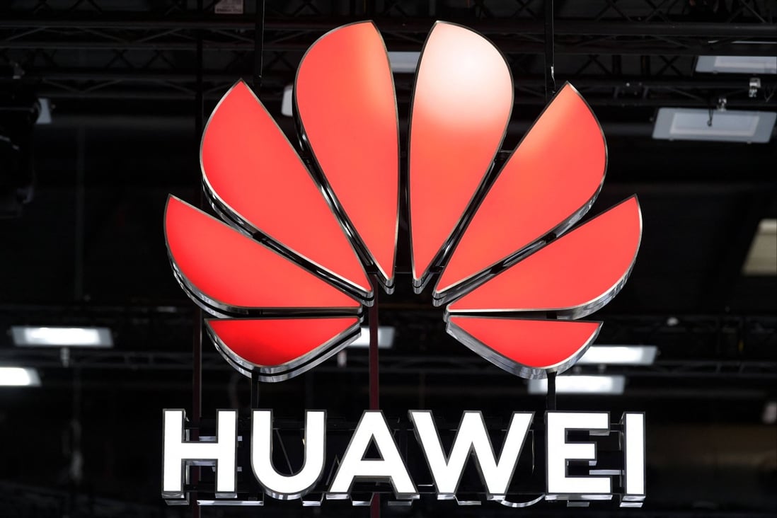 The Huawei logo is pictured at the 2021 Mobile World Congress (MWC) fair in Barcelona, Spain, in this file photo. Photo: AFP