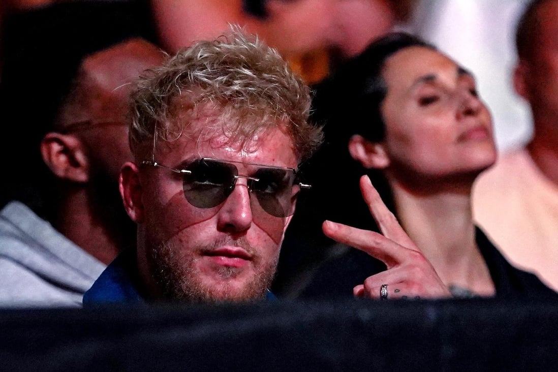 Jake Paul looks on during UFC 261.Photo: Jasen Vinlove/USA TODAY Sports
