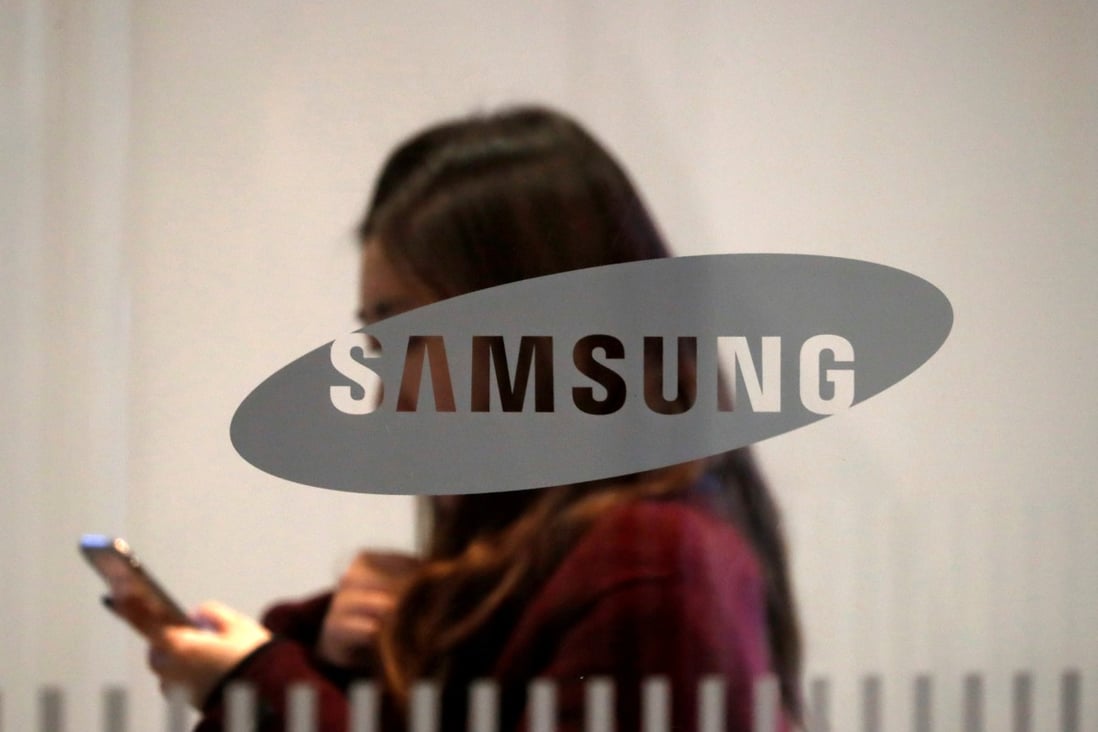 The Samsung Electronics logo is seen at its office building in Seoul, South Korea. Photo: Reuters