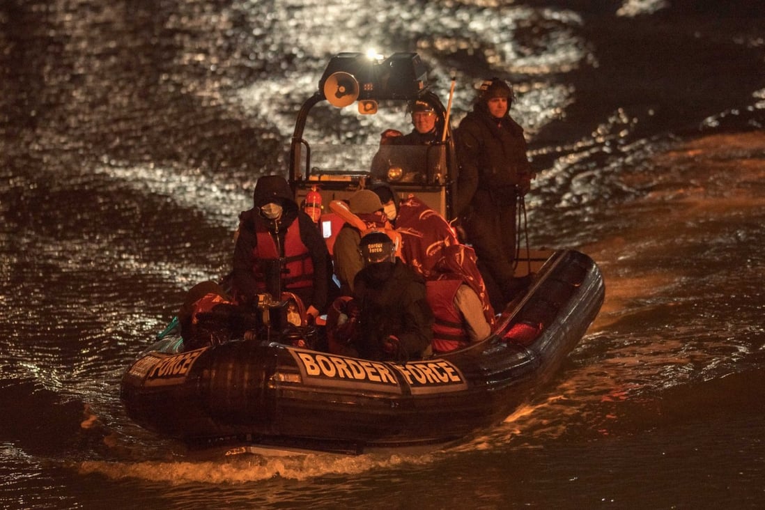 Migrants arrive at Dover Docks on Thursday after being rescued by British Border Force. Photo: EPA-EFE.