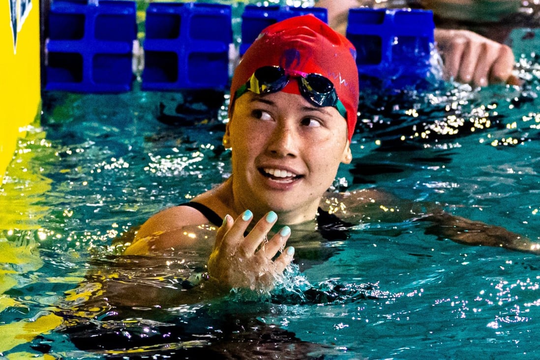 Hong Kong’s Siobhan Haughey after winning her race for Energy Standard in the International Swimming League in Eindhoven, the Netherlands. Photo: Getty Images