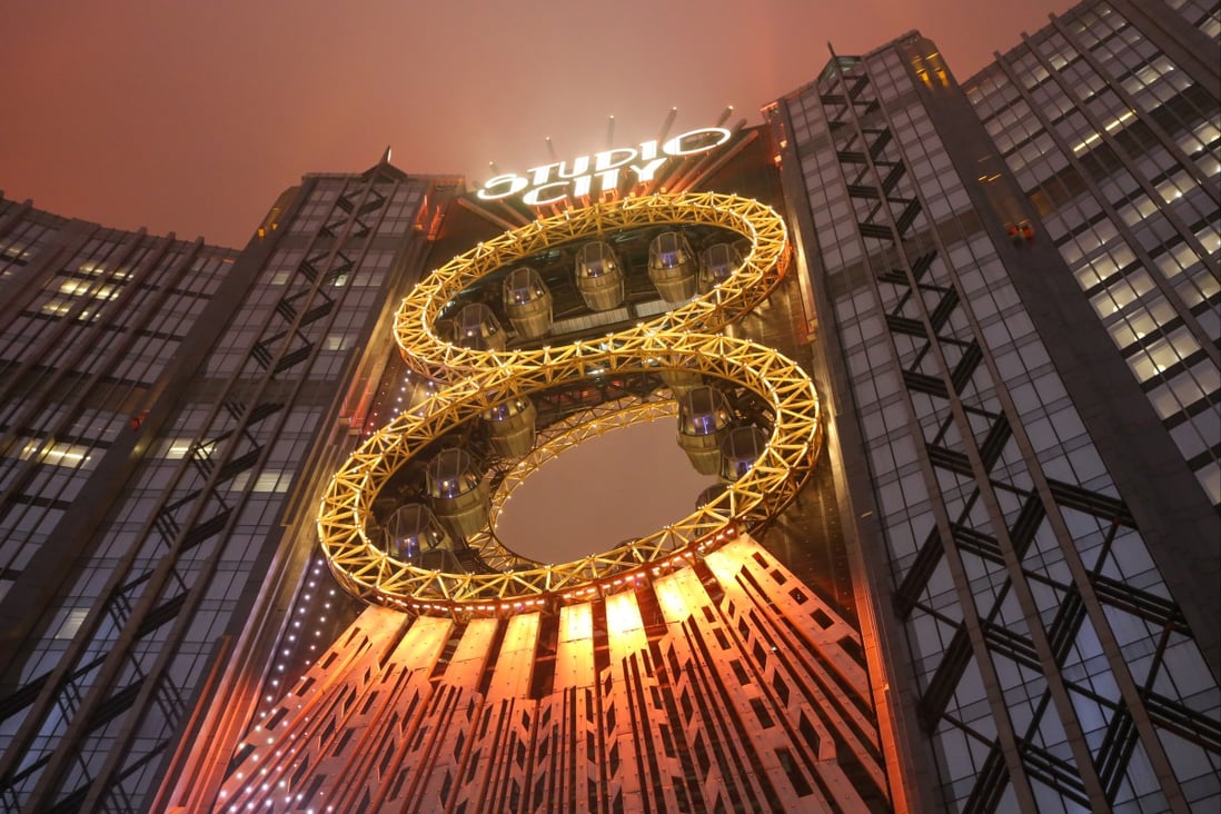 The figure of eight rollercoaster in Studio City in Macau. Photo: Shutterstock