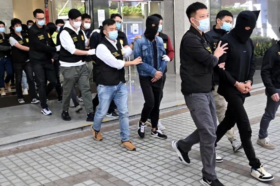 Macau police on Sunday arrested 11 people over alleged links to illegal cross-border gambling. Photo: Handout