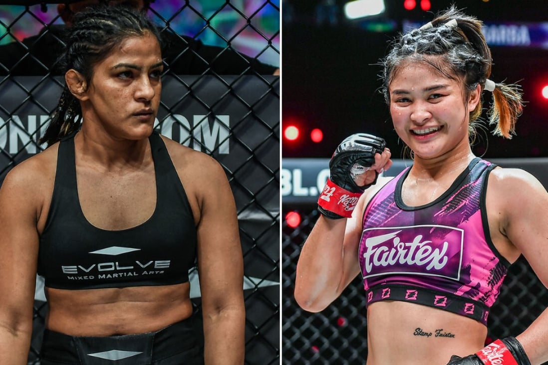 Ritu Phogat (left) and Stamp Fairtex will contest the final of the ONE atomweight grand prix. Photos: ONE Championship