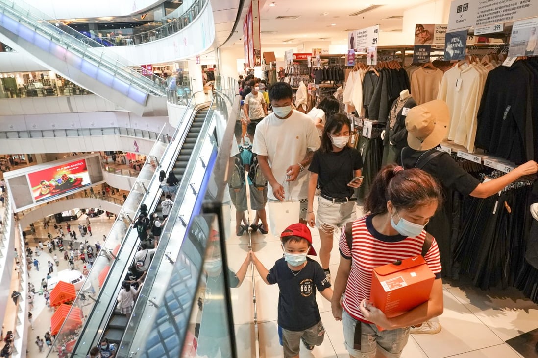 The government’s e-voucher scheme has helped boost consumer spending. Photo: Felix Wong