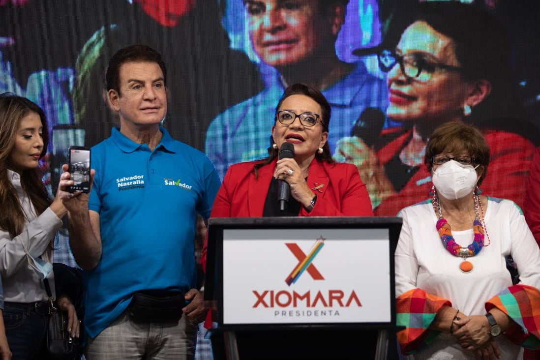 Xiomara Castro appears set to become the first female president of Honduras. Photo: Bloomberg