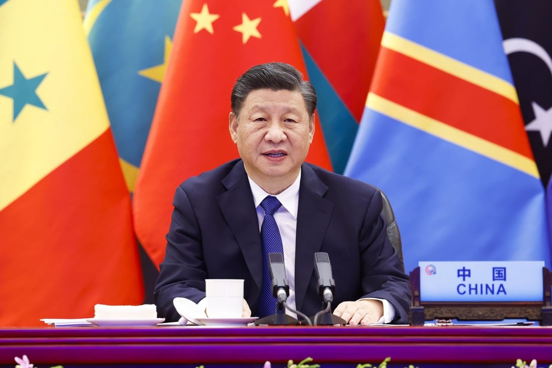 Chinese President Xi Jinping delivers a keynote speech at the opening ceremony of the Eighth Ministerial Conference of the Forum on China-Africa Cooperation (FOCAC) via video link in Beijing. Photo: Xinhua