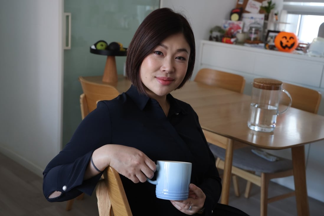 Jenny Chan Hui-man recently returned to working in her Hong Kong office after months of working from home and maternity leave.  “It was certainly challenging,” the mother-of-two says. Photo: May Tse