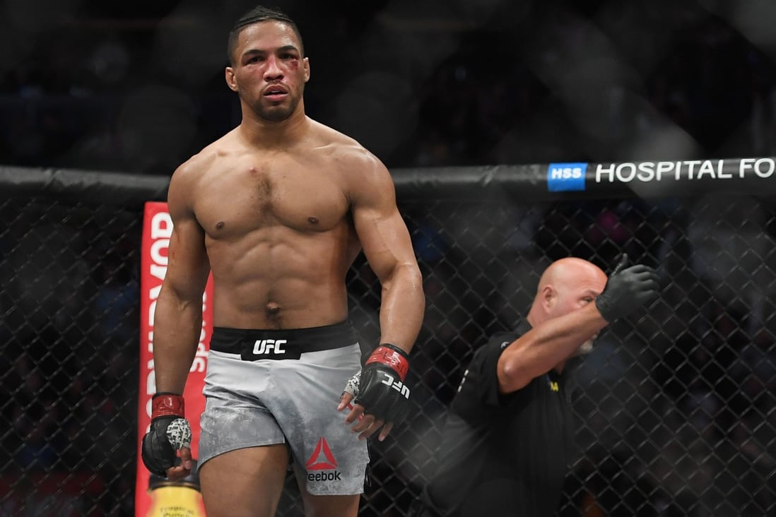 Kevin Lee walks off after knocking out Gregor Gillespie at UFC 244 at Madison Square Garden. Photo: Sarah Stier/USA TODAY Sports