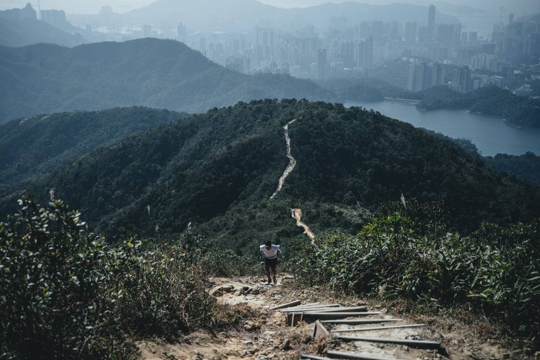 Hong Kong’s top trail runner Wong Ho-chung navigates the MacLehose Trail on December 4, 2020. Though unknown to and sometimes feared by Hongkongers, the city’s country parks and rich biodiversity are an important part of Hong Kong’s competitive advantage. Photo: Moment Sports Photography