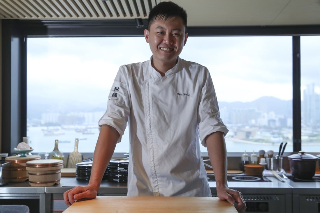 Kris Wong Ming-yin is the head chef at Wa-En Kappo in Sheung Wan in Hong Kong. Photo: Edmond So