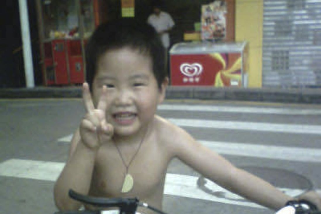 A photo taken shortly before Sun Zhuo, then aged just four, was kidnapped. Photo: Weibo