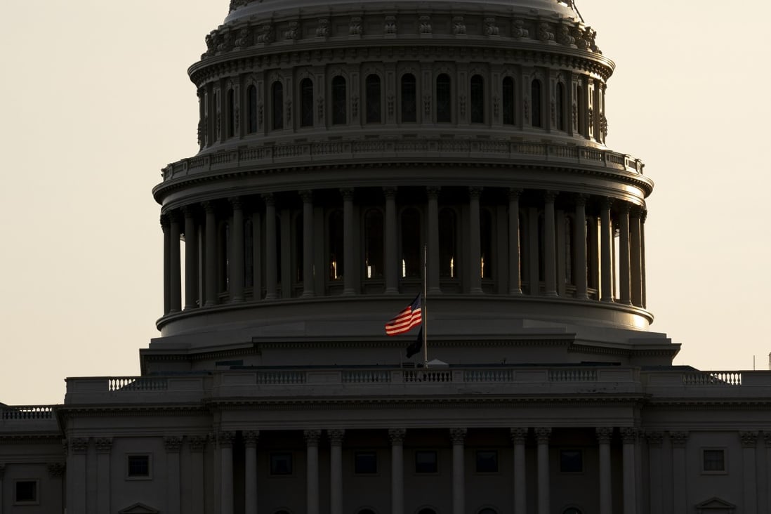 The US Capitol in Washington DC. US senators have agreed on a plan raise the US government’s debt ceiling likely through next year, pulling the nation away from the brink of a default. Photo: Bloomberg