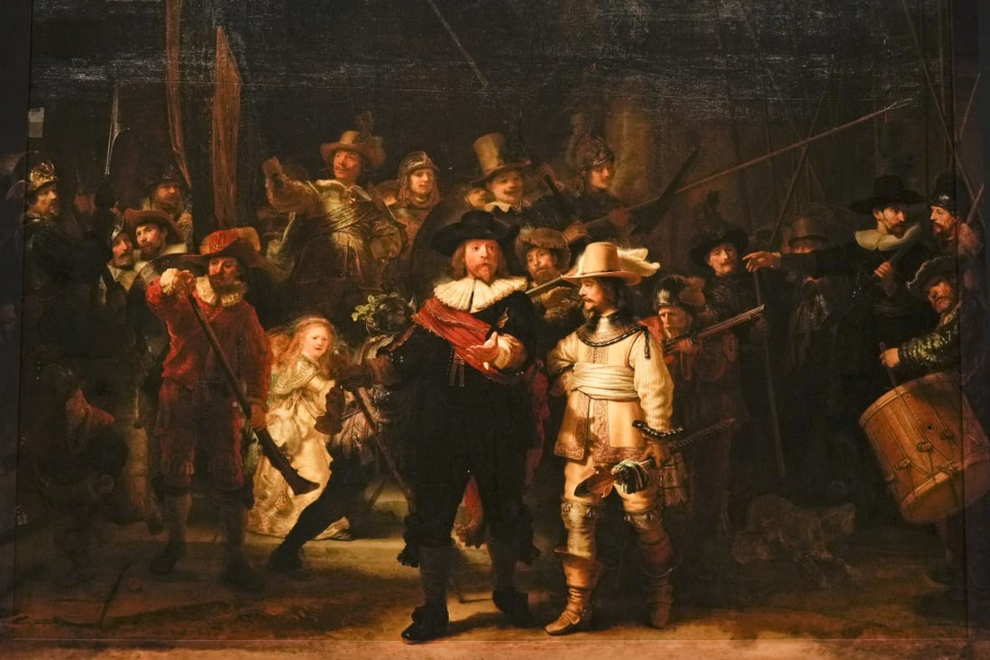 A sketch that has lain hidden for centuries under the thick layers of paint Rembrandt applied to create ‘The Night Watch’. File photo: AP