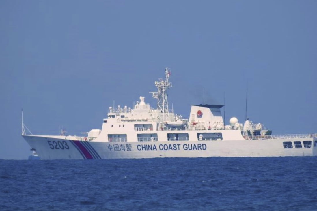 A Chinese vessel patrols the South China Sea on April 13 and 14. China’s recent moves have upset some Southeast Asian states. Photo: Philippine Coast Guard via AP
