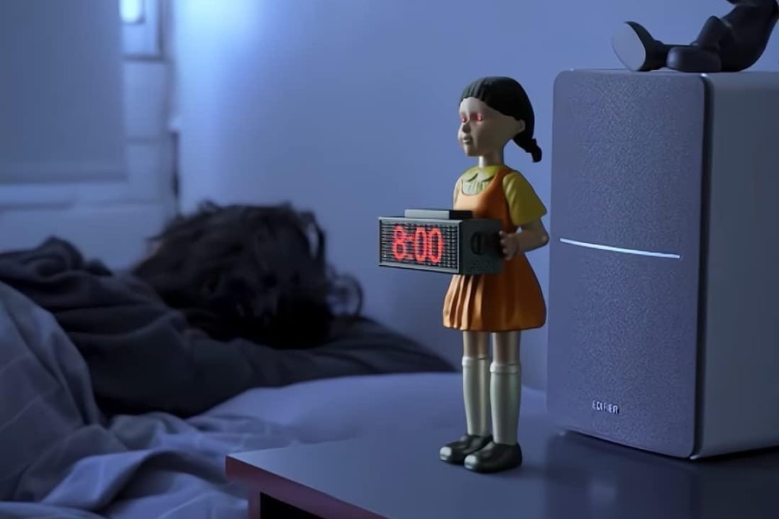 The Squid Game doll alarm clock comes with “horror sound effects” and “shake head function” - the perfect Christmas gift for a Squid Game superfan.