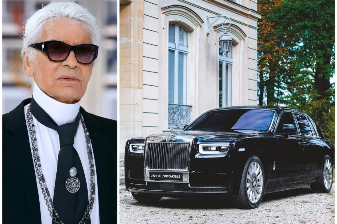 An auction of Karl Lagerfeld’s possessions raised US$13.5 million – four times pre-auction estimates – but it’s the legend’s trio of Rolls-Royce cars that are getting chins wagging. Photo: @sothebys/Instagram, AFP