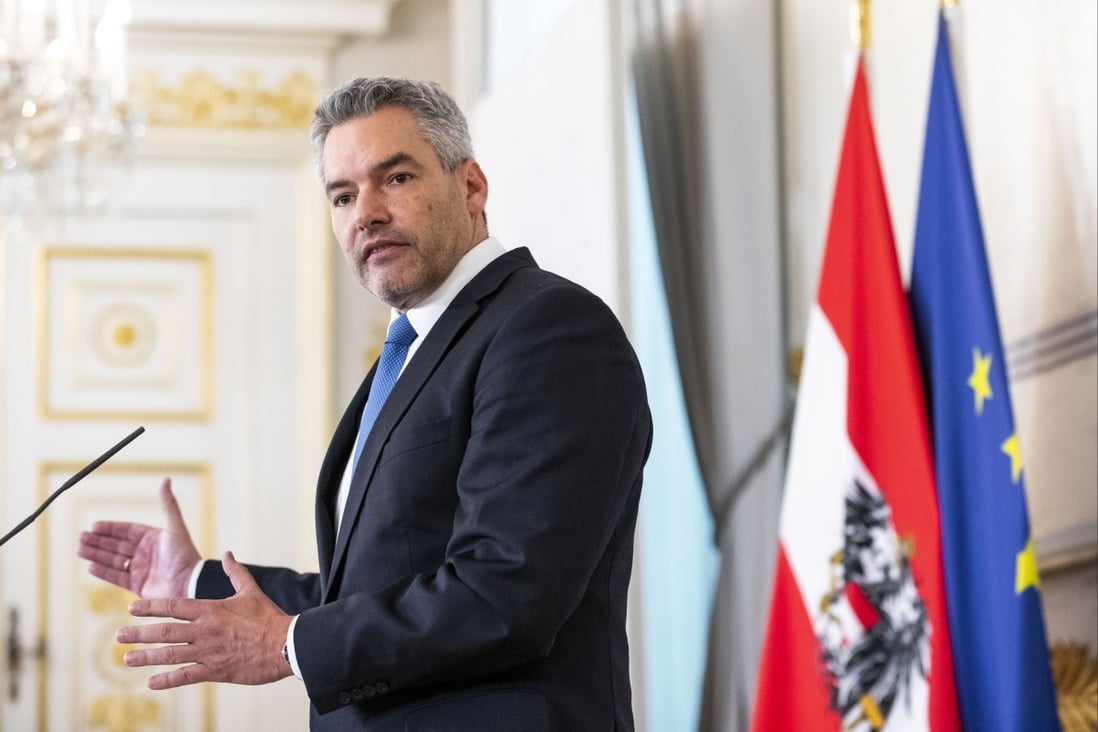 Austrian Chancellor Karl Nehammer. Photo: AP