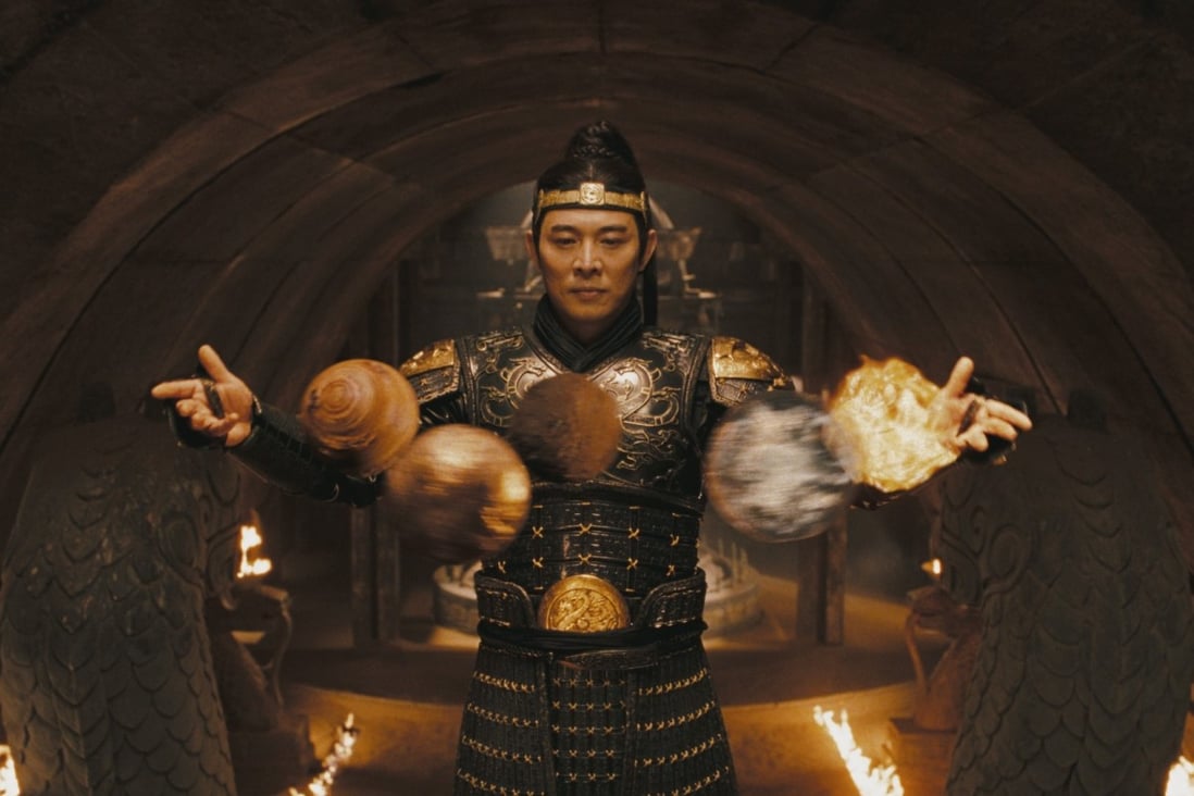 The mysteries of an ancient Chinese imperial tomb are depicted in The Mummy: Tomb of the Dragon Emperor starring Jet Li. China’s central government has funded a study looking at unlocking those mysteries using cosmic ray detectors. Photo: Handout