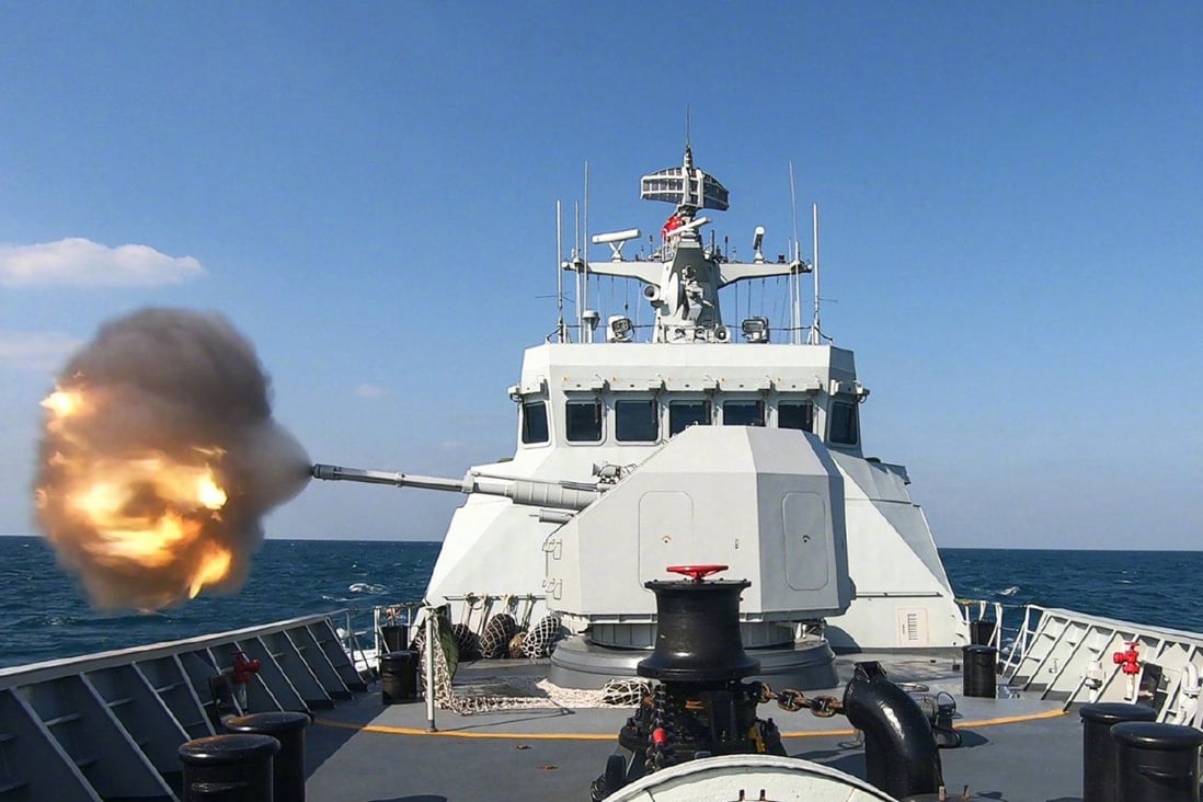 The PLA also carried out live-fire exercises in the South China Sea last week. Photo: PLA Daily/Weibo 