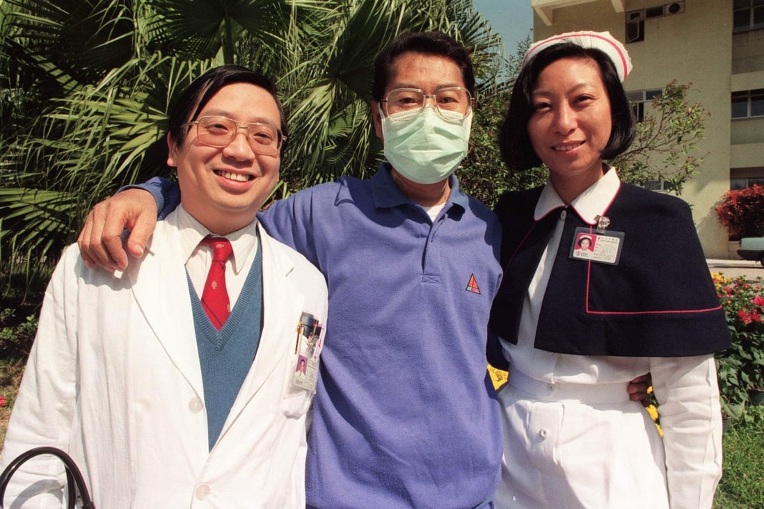 In 1992, civil servant Mr Chiu (centre, first name not disclosed), underwent the first heart transplant in Hong Kong. Photo: SCMP