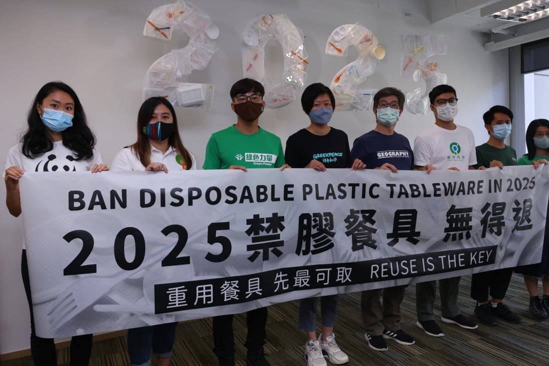 Environmental groups support the government’s proposed 2025 ban on plastic tableware on September 16. Many want it to go even further. Photo: Dickson Lee