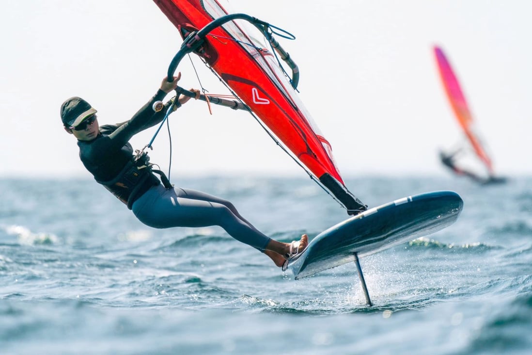 Windsurfer Ma Kwan-ching, aims to become the next Hong Kong number one. Photo: WAHK