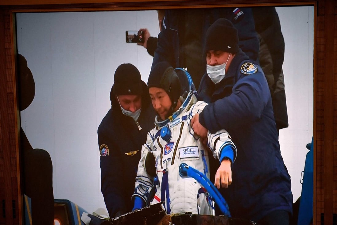 Japanese billionaire Yusaku Maezawa safely returned to Earth on Monday after spending 12 days on the International Space Station. Photo: AFP